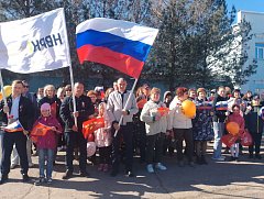 На площади им.Г.К.Жукова в г. Ершове прошел торжественный митинг, посвященный Дню Победы