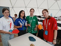 Команда школы № 5 г.Ершова участвует в региональном слете юннатов Первых