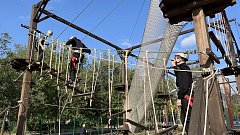 «100 вопросов о Ершове»: как прошел День города в веревочном парке