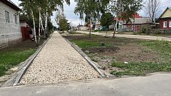 В Ершове продолжается ремонт тротуаров в рамках региональной программы
