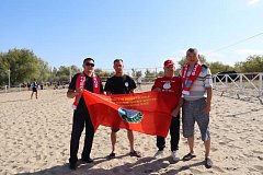 В п.Тулайково прошел открытый турнир по пляжному волейболу на призы администрации Ершовского муниципального района