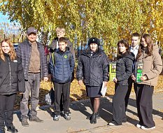 Ершовские старшеклассники приняли участие в профилактических мероприятиях Госавтоинспекции