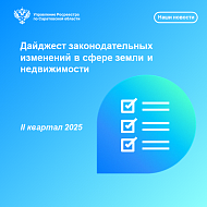 На официальном сайте Росреестра опубликован дайджест законодательных изменений в сфере земли и недвижимости за II квартал 2025 г.