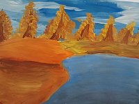 В телеграм-канале школы искусств г. Ершова можно полюбоваться выставкой «Осенних красок хоровод»