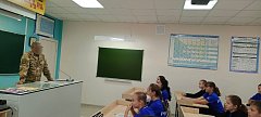 С ершовскими школьниками встретился участник СВО с позывным «Койот»