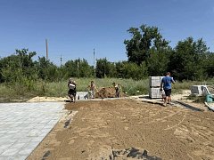 В Ершовском районе ведутся работы по благоустройству в рамках программы «Комплексное развитие сельских территорий»