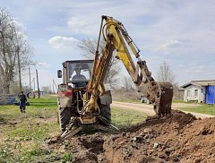 В селе Миусс Ершовского района завершились работы по ремонту водопровода