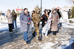 В Ершове состоялся автопробег, организованный сообществом "Жены Героев. Саратовская область"