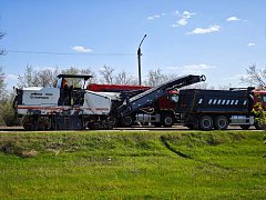 В Ершове начался ремонт автодороги общей протяженностью 8,842 км