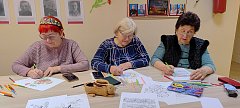 На творческом занятии ершовцев объединили узоры и орнаменты народов России