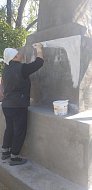 В селе Еремеевка Ершовского района провели капитальный ремонт памятника погибшим во время Великой Отечественной войны