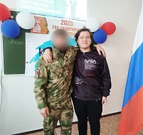 В гости к ершовским студентам пришел участник специальной военной операции