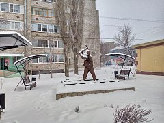 Долгожданный снег преобразил Ершов