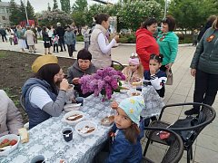 Ершовцы благодарят коллектив агролицея за военно-полевую кухню на празднике 9 Мая