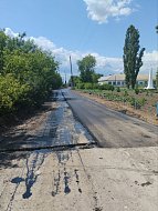 В селе Антоновка Ершовского района ремонтируют улицу Парковая