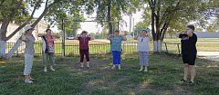 В клубе «Здоровый образ жизни» ершовские сельчане активно и весело отметили День физкультурника