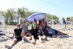 В п.Тулайково прошел открытый турнир по пляжному волейболу на призы администрации Ершовского муниципального района