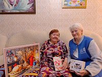 Жительница г.Ершова Александра Дерюгина отметила 90 лет со дня рождения