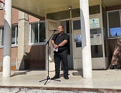 В Ершове состоялся митинг, посвященный отправке гуманитарного груза на СВО