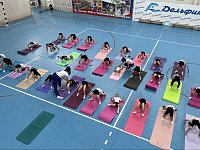 В ФОКе «Дельфин» г. Ершова прошло открытое занятие по гимнастике