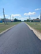 В поселке Красный Боец Ершовского района завершены работы по ремонту дорожного покрытия