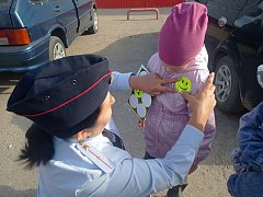 Ребята из ершовского «Тополька» осваивали правила дорожного движения на практике