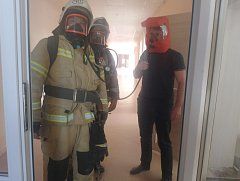 В Ершове прошли учения пожарных