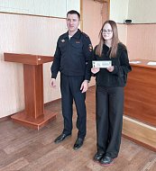 Отряд «Юный друг полиции» школы № 2 города Ершова побывал в отделе полиции