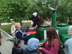 Ершовцы благодарят коллектив агролицея за военно-полевую кухню на празднике 9 Мая