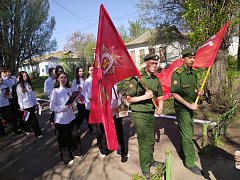 В поселке Учебный прошел торжественный митинг