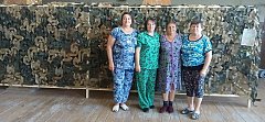 Сила в единстве: жители ершовского села объединились для плетения маскировочных сетей