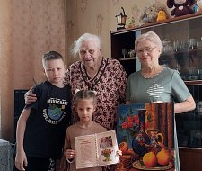 Жительница Ершова Любовь Степановна Белик отметила 90-летний юбилей