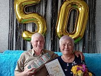 Ершовские получатели социальных услуг отметили золотую свадьбу