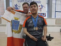 «Рифовец» Сергей Сафин из Ершова привез две медали с чемпионата России по бочча