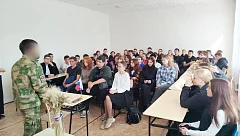 В гости к ершовским студентам пришел участник специальной военной операции