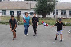 В День российского флага в Ершовском районе прошел спортивный праздник
