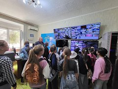 Ершовские школьники увидели, как работает сердце системы безопасности нашего района