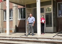 8 августа в Ершове состоялся торжественный митинг в поддержку участников СВО