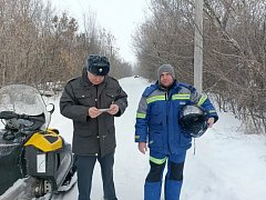 В Ершовском районе прошел рейд «Снегоход»