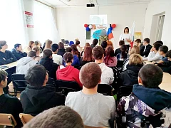 В гости к ершовским студентам пришел участник специальной военной операции