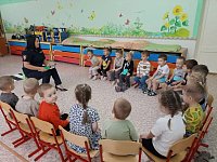 Для ершовских дошколят провели профилактическую беседу «Безопасность на дороге»
