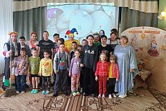 В Ершовском реабилитационном центре хороводами и эстафетами отметили Широкую Масленицу