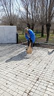 Еще один памятник в Ершовском районе приведен в порядок ко Дню Победы