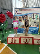 Юные гимнастки из Ершова достойно выступили на областных соревнованиях по художественной гимнастике