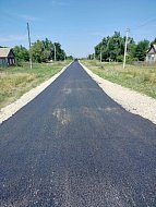 В поселке Красный Боец Ершовского района завершены работы по ремонту дорожного покрытия