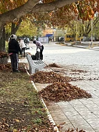 На субботник ершовские культработники всегда выходят в хорошем настроении