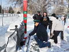 Ершовцы почтили память земляка, погибшего при исполнении служебного долга за пределами Отечества