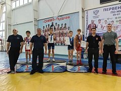 Ершовские борцы завоевали золото и бронзу на соревнованиях, прошедших в Пугачеве ко Дню защитника Отечества
