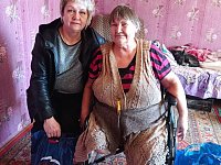 Пенсионерке-инвалиду оказали необходимую гуманитарную помощь