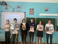 Учащиеся пос. Учебный Ершовского района присоединились к акции «Бессмертный полк в каждой школе»
